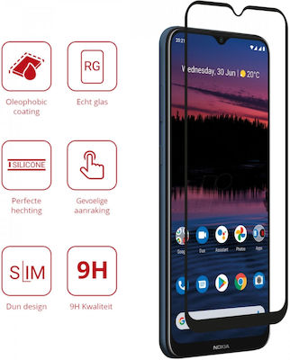 Rosso Sticlă călită pe toată fața Negru (Nokia G10) 94711