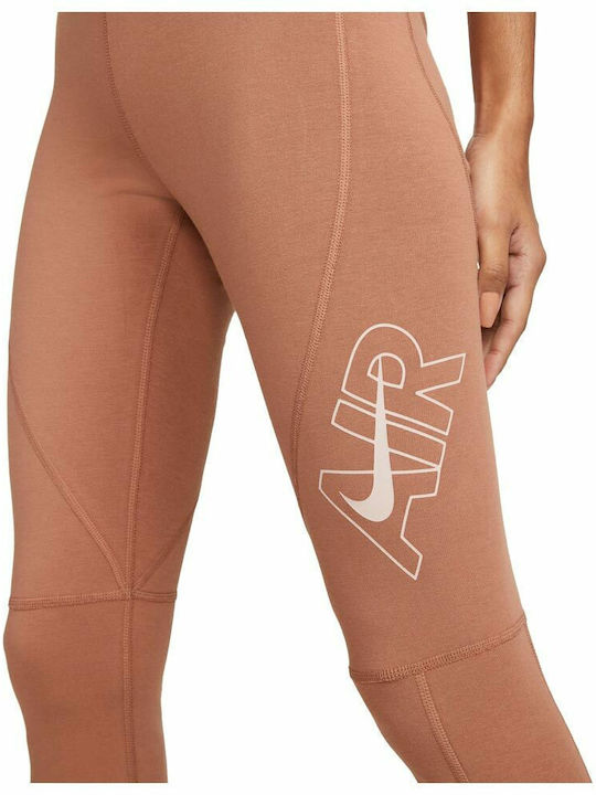 Air Women's Long Training Legging High Waisted Beige