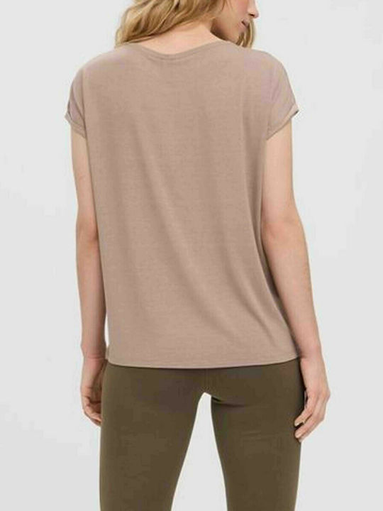 Vero Moda T-Shirt Μπεζ