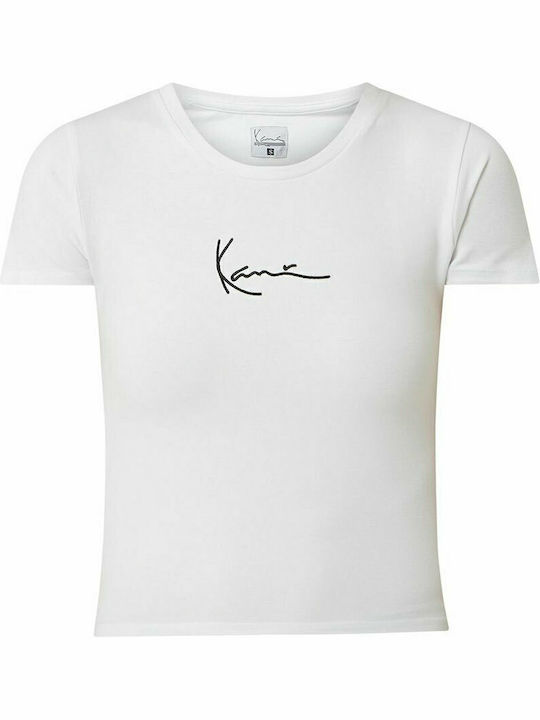 Femeie Crop Tricou Alb