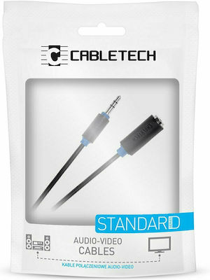 Cabletech Καλώδιο 3,5 mm Stecker - 3,5 mm Buchse Schwarz 5m (DM-3951-5)