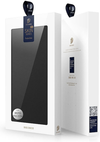 Dux Ducis Skin Pro Book Δερματίνης Μαύρο (Edge 20 Pro)