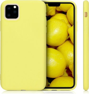 KWmobile Soft Flexible Silicone Back Cover Yellow (iPhone 11 Pro Max)