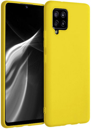Sonique Liquid Umschlag Rückseite Silikon Gelb (Galaxy A42)