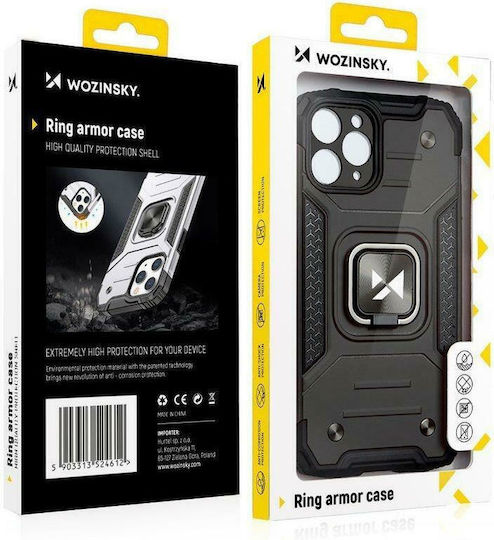 Wozinsky Ring Armor Back Cover Πλαστικό Μαύρο (iPhone 13 Pro)