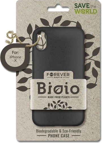 Forever Bioio Back Cover Silicone Black (iPhone 12 Pro Max)