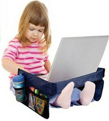 Kinder-Snack & Spiel-Autotablett Blau