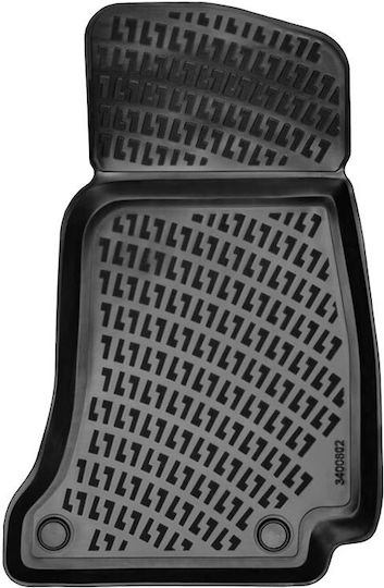 Rizline Set of Front and Rear Mats 4pcs Tray Type for Mercedes-Benz E Class 2016 Black