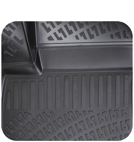 Rizline Set of Front and Rear Mats 4pcs Tray Type for Hyundai IONIQ 2016 Black
