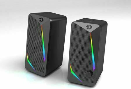 Redragon GS510 Waltz Ηχεία Υπολογιστή 2.0 με RGB Φωτισμό και Ισχύ 6W σε Μαύρο Χρώμα