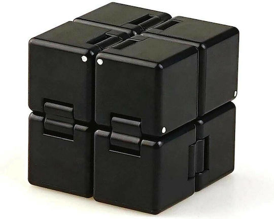Anti Stress Fidget Infinity Cube Πλαστικό Μαύρο