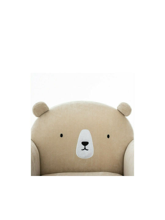 Armchairs Bear with Arms Ecru 51x42.5x44εκ. 1pcs