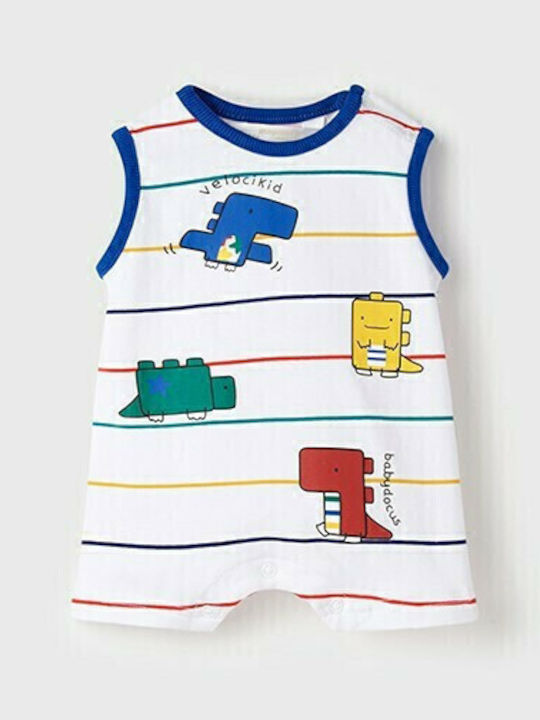Mayoral Dinosaurs Baby Bodysuit Set Sleeveless Multicolour 2pcs