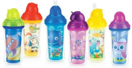 Nuby Παιδικό Ποτηράκι Click It Up από Πλαστικό Κίτρινο 270ml για 9m+