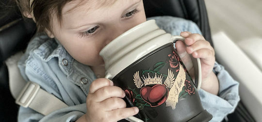 Lovi Baby Baby Cup 360° made of Plastic Black 250ml for 12m+m+