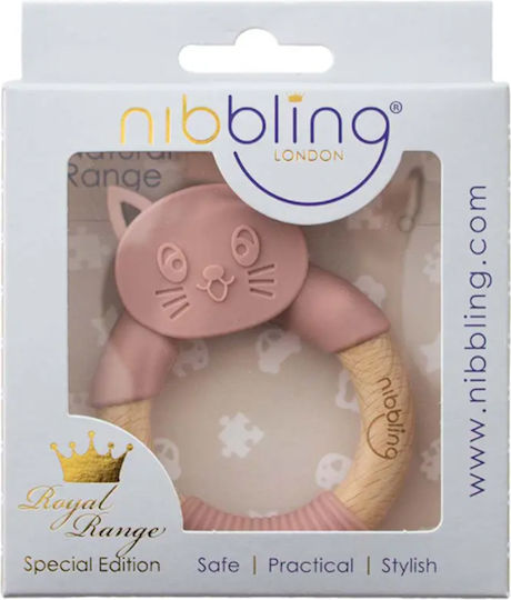 Nibbling Cat Μασητικός Κρίκος Οδοντοφυΐας από Σιλικόνη για 3 m+