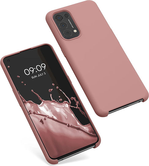 KWmobile Soft Flexible Rubber Back Cover Silicone Rose Tan (Oppo Find X3 Lite)