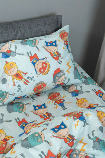 Palamaiki Kids Duvet Single My Kingdom MK736 Light Blue 160x240cm Palamaiki Kids Duvet Single My Kingdom MK736 Light Blue 160x240cm