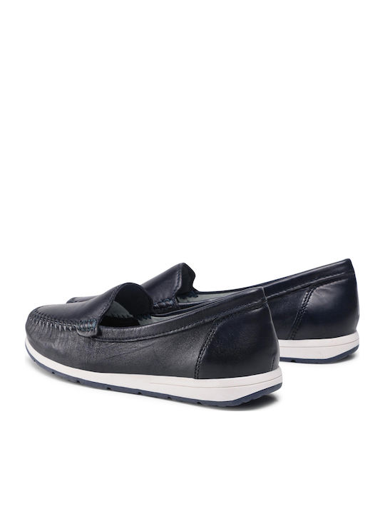 Δερμάτινα Γυναικεία Loafers Navy Antic