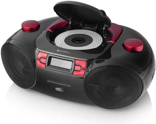 GoGEN CDM 390 BTDABR Φορητό Ηχοσύστημα με Bluetooth / CD / MP3 / USB / Ραδιόφωνο Κόκκινο