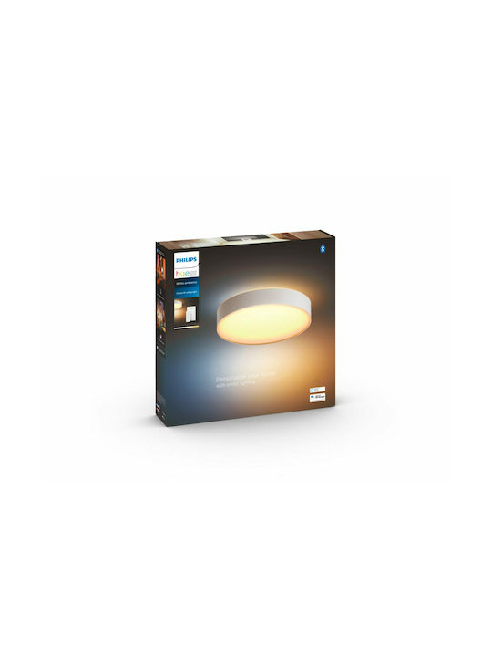 Philips Smart Deckenleuchte 38.1cm Weiß mit Integrierter LED und Fernbedienung