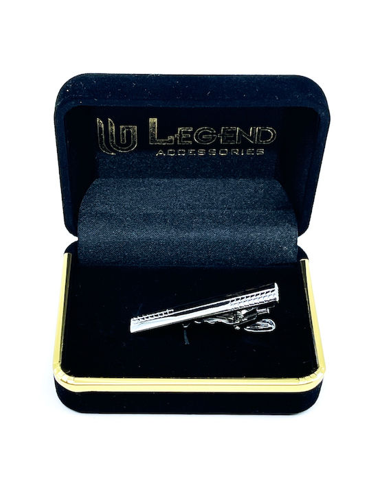 Legend Accessories Metallic Tie Clip Silver LGTC - Silver 4cm