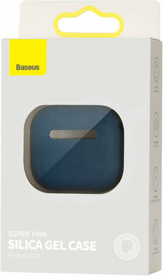 Baseus Super Thin Hülle Silikon in Blau Farbe für Apple AirPods 3