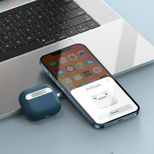 Baseus Super Thin Hülle Silikon in Blau Farbe für Apple AirPods 3