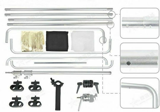 E-Image Scrim Foldable Photography Reflector 1.2 x 2.4m