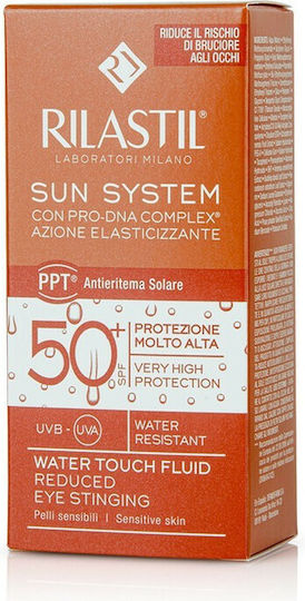 Rilastil Sun System Water Touch Fluid Αντηλιακή Λοσιόν Προσώπου SPF50 50ml