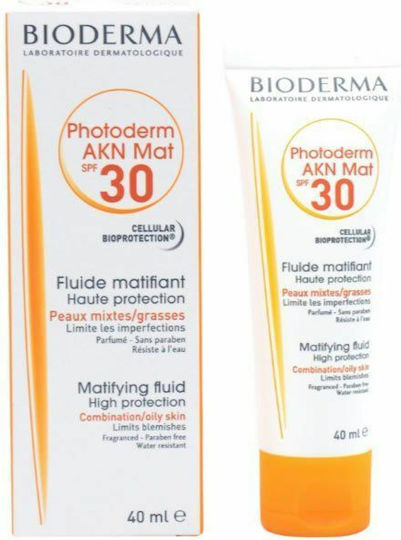 Biodrerma Photoderm AKN Mat SPF30 Αντηλιακή κρέμα για το Δέρμα με Τάση Ακμής