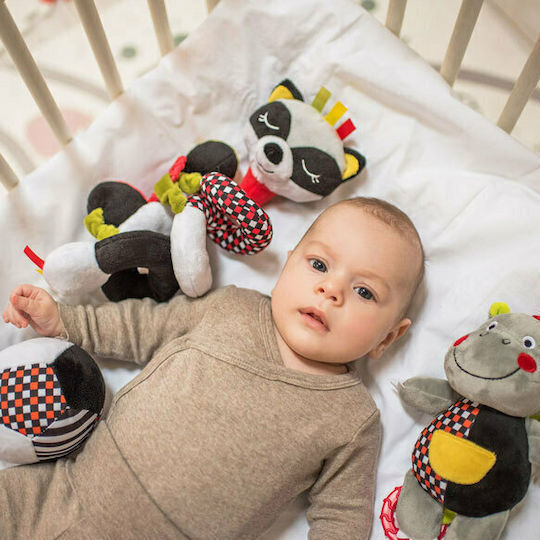 Babyono Μπάλα Contrast Cmore Collection από Ύφασμα με Ήχους για 3+ Μηνών