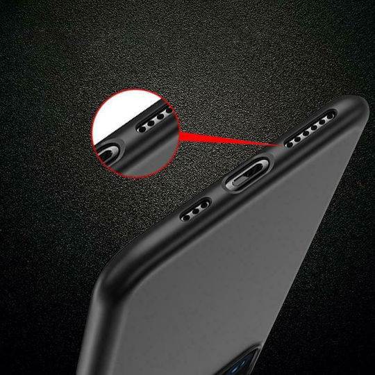 Hurtel Soft Back Cover Σιλικόνης Μαύρο (Realme 8/8 Pro)