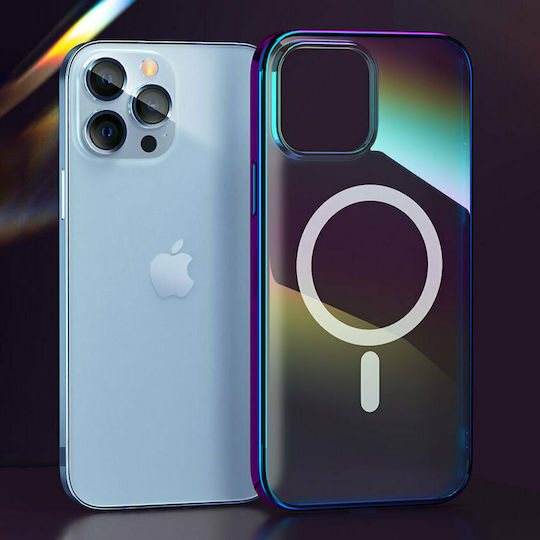 Kingxbar Nebula Back Cover Σιλικόνης Rainbow Transparent (iPhone 13 Pro)