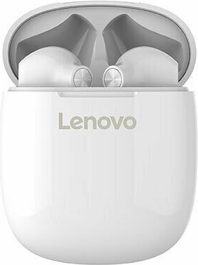 Lenovo HT30 Earbud Bluetooth Handsfree Earphones with Charging Case White