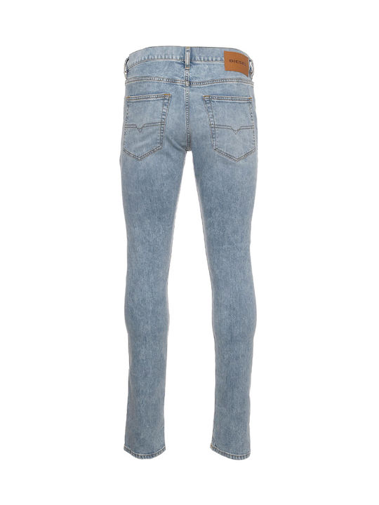 D-luster Herren Jeanshose Elastisch mit Slim Passform Hellblau