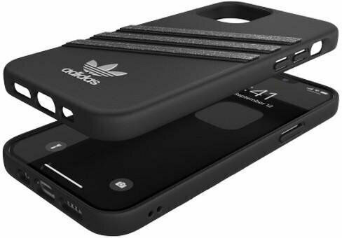 adidas Moulded Back Cover Silicone Black Glitter (iPhone 12 / 12 Pro)