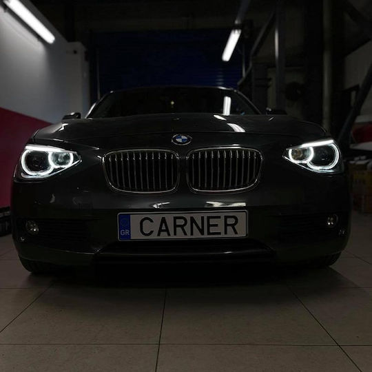 Depo Предни светлини Ангелски очи LED за BMW Серия 1 F20 / F21 2011-2014 2бр