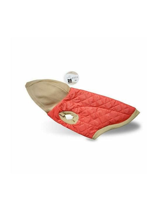 Glee Fleece / Waterproof Dog Coat with Hood with 35cm Back Length