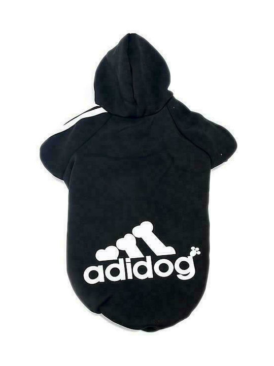 Forcats Adidog Sweatshirt Dog with Hood Black Large in Black color 30cm.