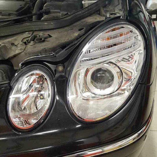 Depo Front Lights for Mercedes-Benz E Class W211 Chrome 2002-2006 2pcs