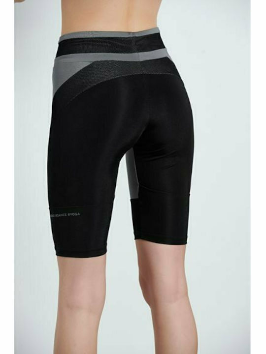 BodyTalk Women's Bike Training Legging High Waisted Silver