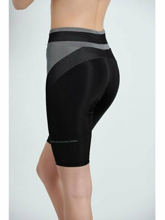Beyond Sports Instruire Colanti de femei de ciclism Colanti Talie inalta Black