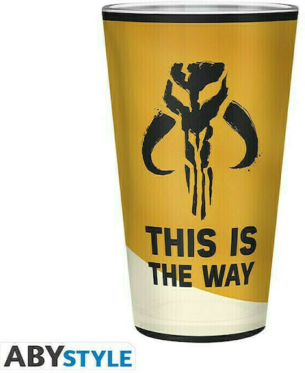 Abysse Wars Mandalorian Glass Water made of Glass in Beige Color 400ml