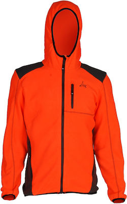 Apu Altai Hooddie Fleece Jagdjacke Vlies Orange