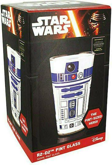 Paladone Star Wars Ποτήρι Νερού από Γυαλί σε Λευκό Χρώμα