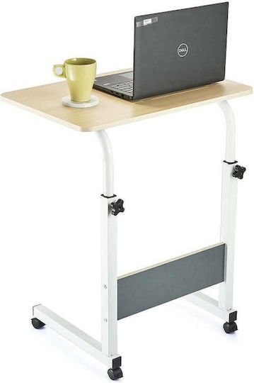 Desk Laptop with Adjustable Height 60x40x89cm Sonama - White