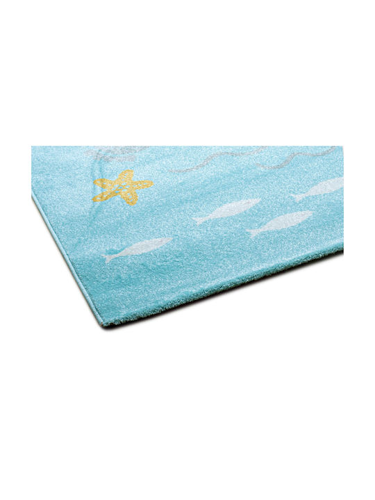 Klonaras Kids Synthetic Rug 1629 160x230cm 10mm Petrol