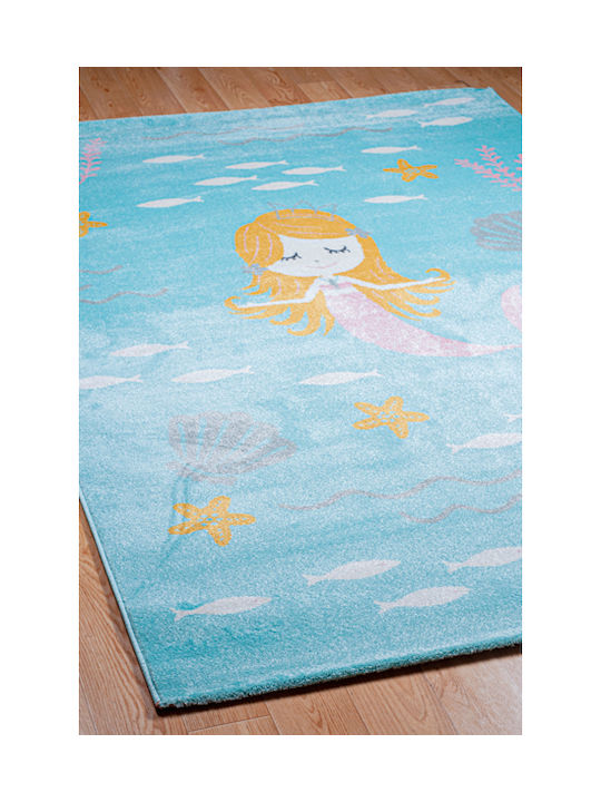 Klonaras Kids Synthetic Rug 1629 133x190cm 10mm Petrol