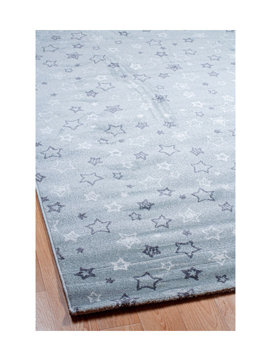 Klonaras Kids Rug Stars 133x190cm Thickness 10mm 1621 Grey